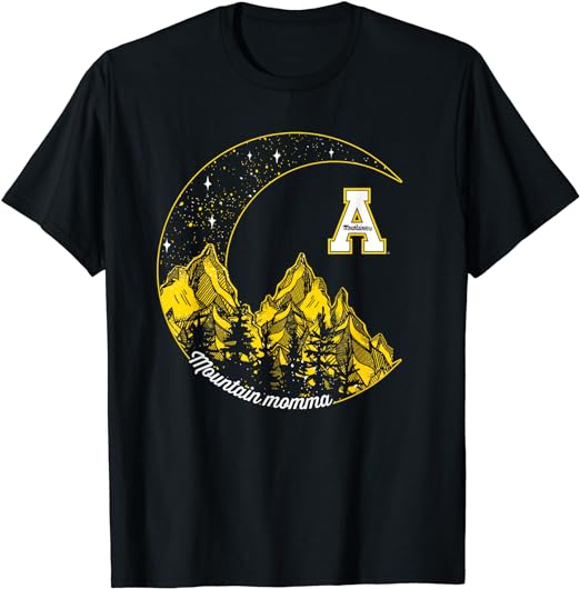 Appalachian State Mountaineers Mountain Momma Moon T-Shirt